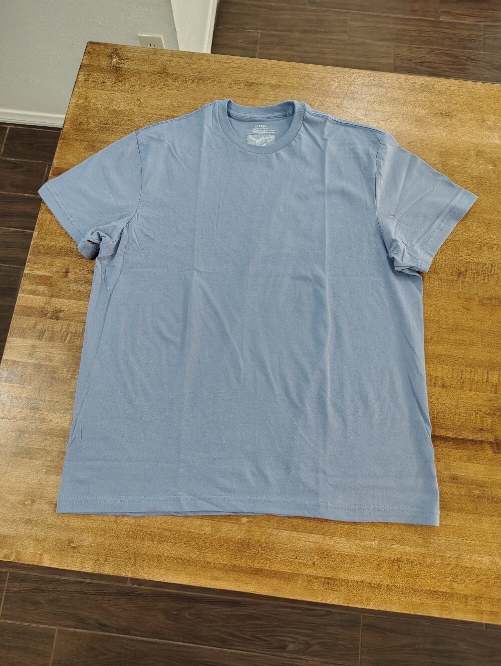 Alfani Classic Crewneck T-Shirt 100% Cotton - Light Bluish Lilac Size XL